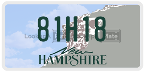 81H18 license plate in New Hampshire