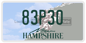 83P30  license plate in NH