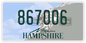 867006  license plate in NH