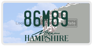 86M89  license plate in NH