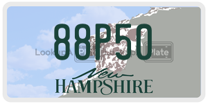 88P50  license plate in NH
