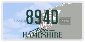 894D  license plate in NH
