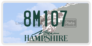 8M107  license plate in NH
