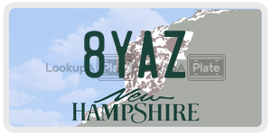 8YAZ  license plate in NH