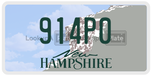 914P0  license plate in NH