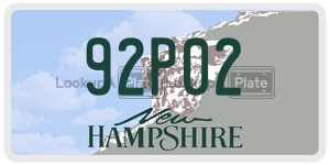 92P02  license plate in NH
