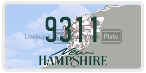 9311 license plate in New Hampshire