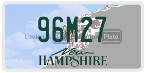 96M27  license plate in NH
