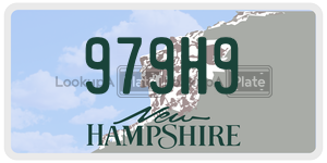 979H9  license plate in NH