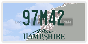 97M42  license plate in NH