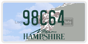 98C64  license plate in NH