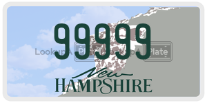 99999  license plate in NH