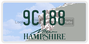 9C188  license plate in NH