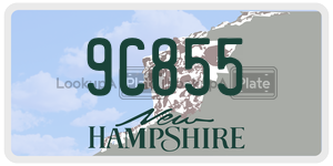 9C855  license plate in NH