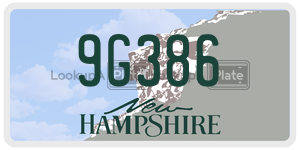 9G386 license plate in New Hampshire