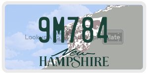 9M784  license plate in NH