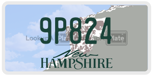 9P824  license plate in NH