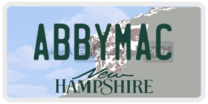 ABBYMAC  license plate in NH
