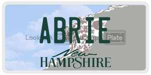 ABRIE  license plate in NH
