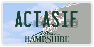 ACTASIF  license plate in NH