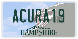 ACURA19  license plate in NH