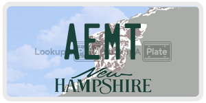 AEMT  license plate in NH