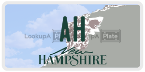 AH license plate in New Hampshire