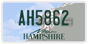 AH5862  license plate in NH