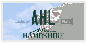 AHL  license plate in NH