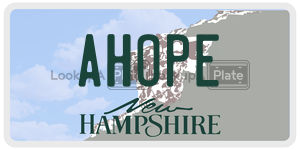 AHOPE  license plate in NH