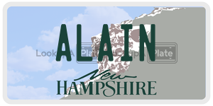 ALAIN  license plate in NH