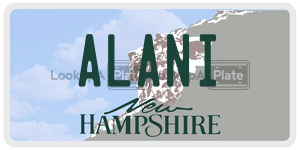 ALANI  license plate in NH