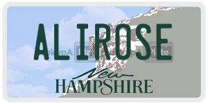 ALIROSE  license plate in NH