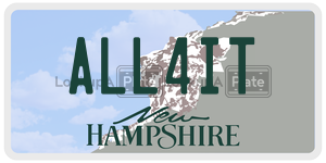ALL4IT  license plate in NH