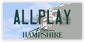 ALLPLAY  license plate in NH
