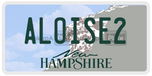 ALOISE2  license plate in NH
