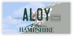 ALOY  license plate in NH