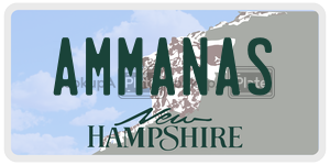 AMMANAS  license plate in NH