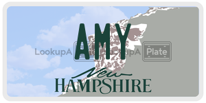 AMY  license plate in NH