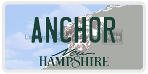 ANCHOR  license plate in NH