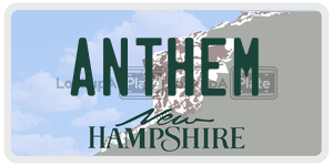 ANTHEM  license plate in NH