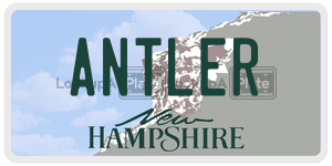 ANTLER  license plate in NH