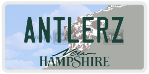 ANTLERZ  license plate in NH