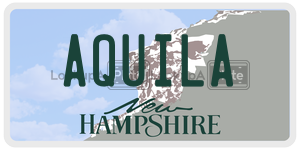 AQUILA  license plate in NH