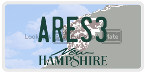 ARES3  license plate in NH