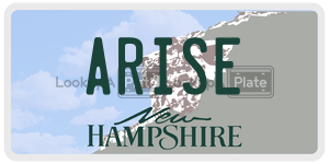 ARISE  license plate in NH