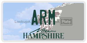 ARM  license plate in NH