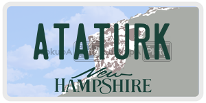 ATATURK  license plate in NH