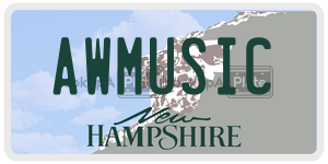 AWMUSIC  license plate in NH