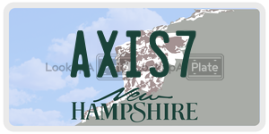 AXIS7  license plate in NH